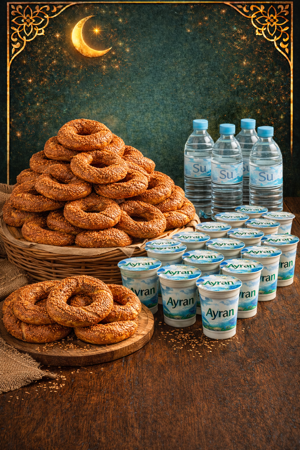 150 Simit / 150 Ayran   Su