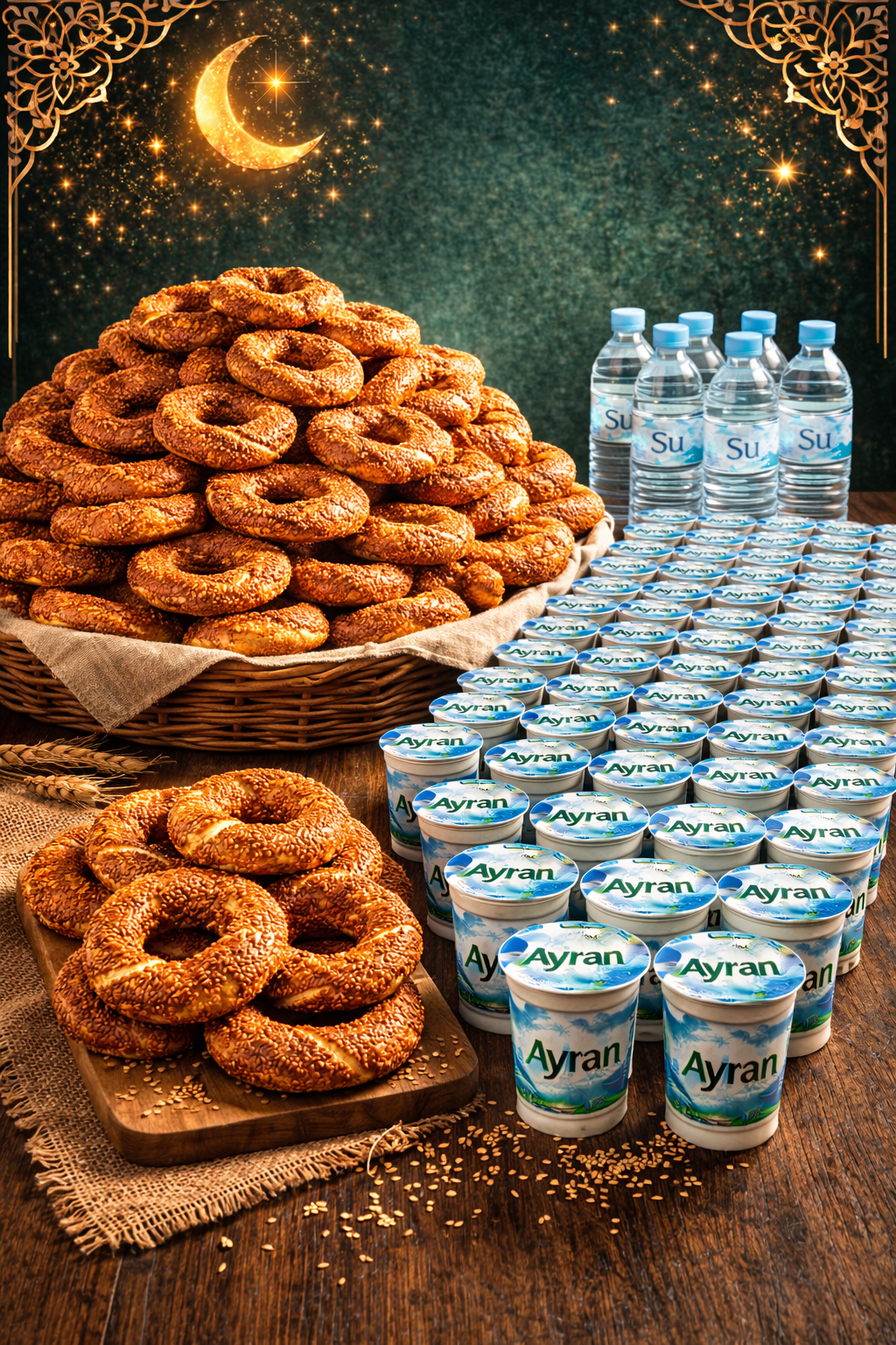 350 Simit / 350 Ayran   Su